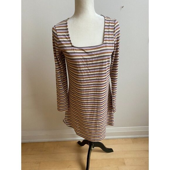 VERO Moda BNWOT Women Sz Small "Frida" Striped Dress Long Sleeve - Picture 2 of 6
